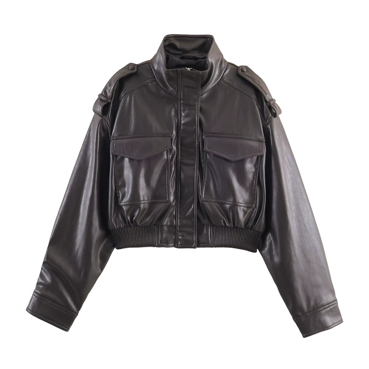 Chaqueta bomber de piel sintética Brianna