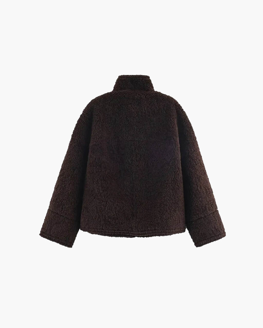 Chaqueta Carol de piel sintética con cuello alto