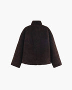 Chaqueta Carol de piel sintética con cuello alto
