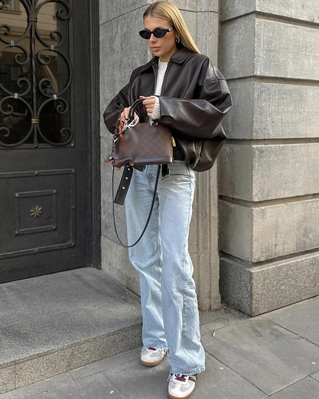 Chaqueta de cuero vegano Georgia