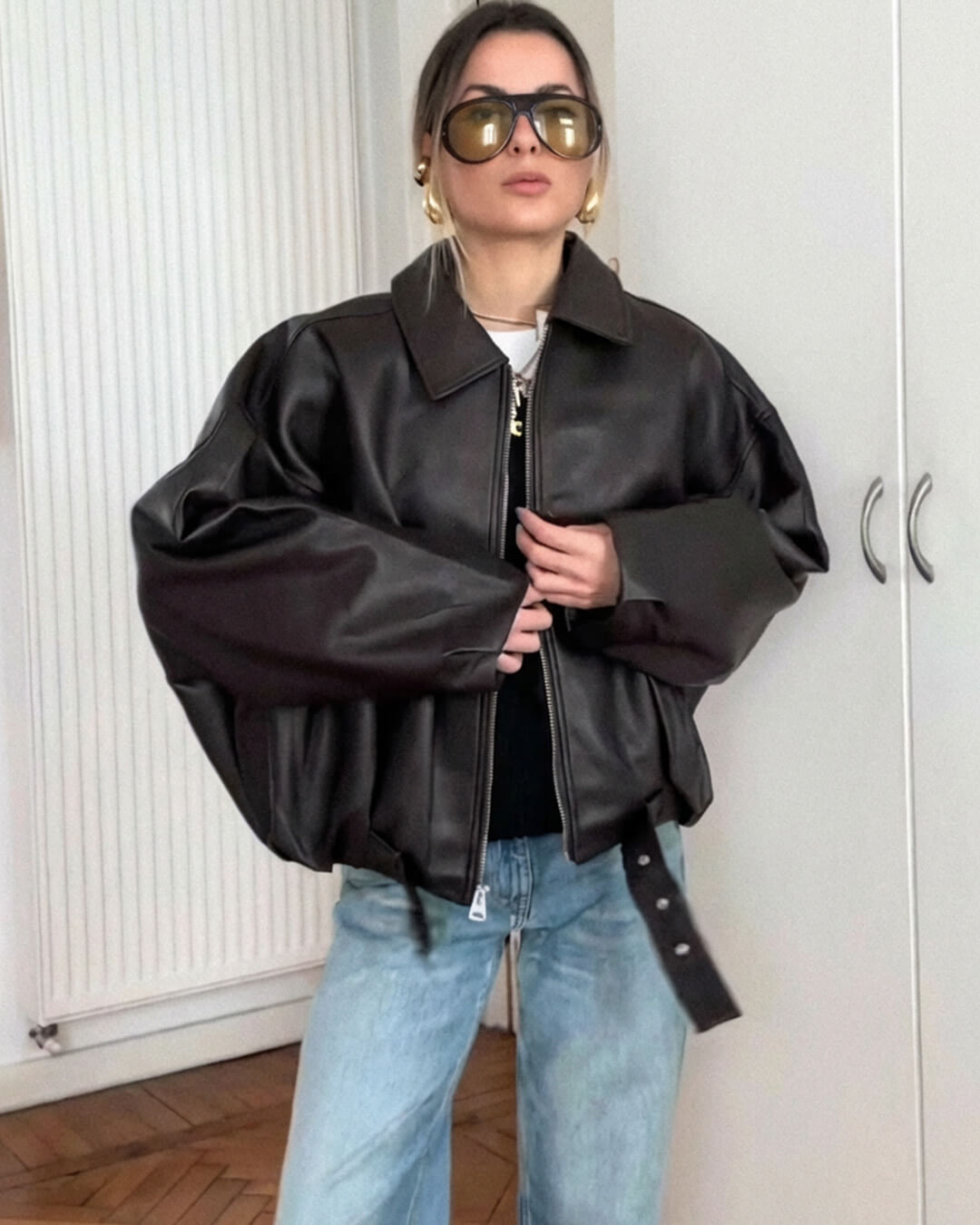 Chaqueta de cuero vegano Georgia
