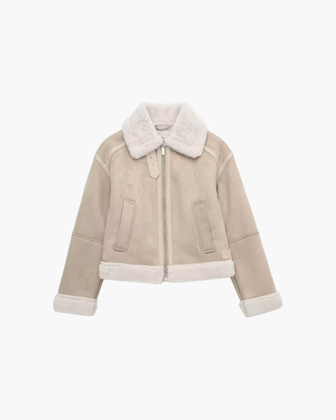 Chaqueta de ante sintético con forro de piel sintética Cindy