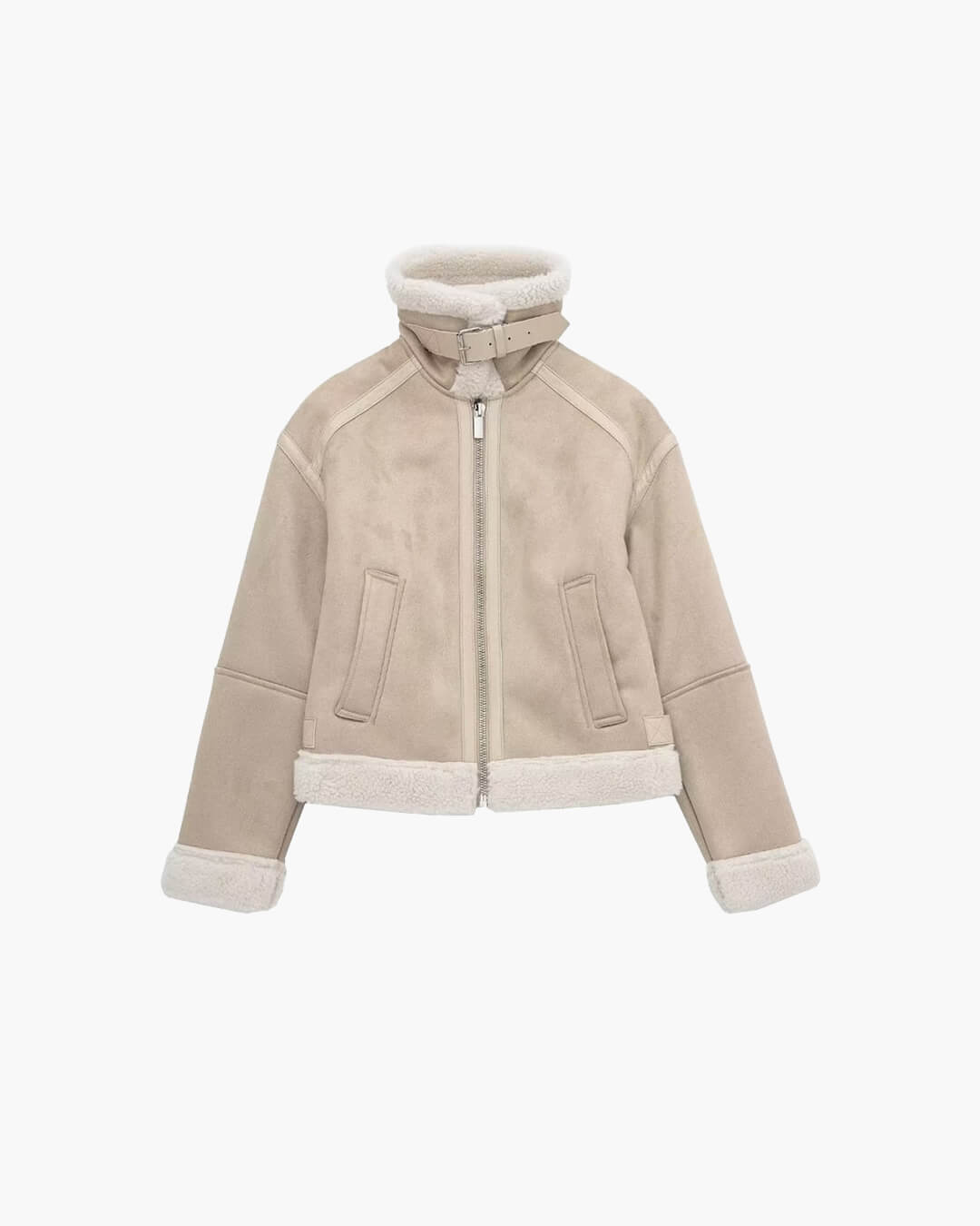 Chaqueta de ante sintético con forro de piel sintética Cindy