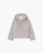 Chaqueta con capucha de piel sintética Dana