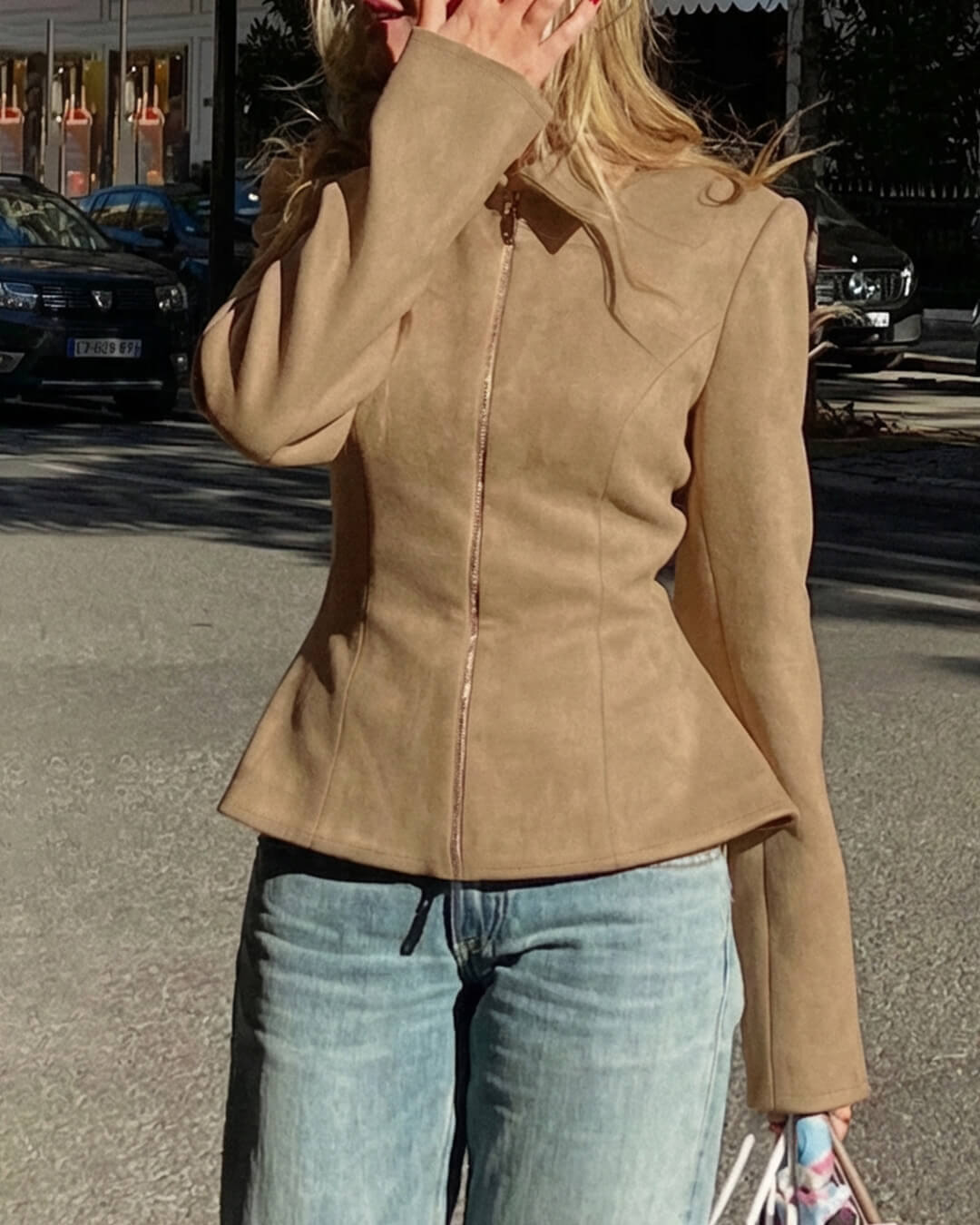 Chaqueta Ella de ante sintético