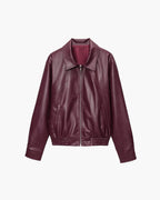 Cazadora bomber de polipiel Harper
