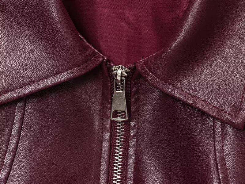 Cazadora bomber de polipiel Harper
