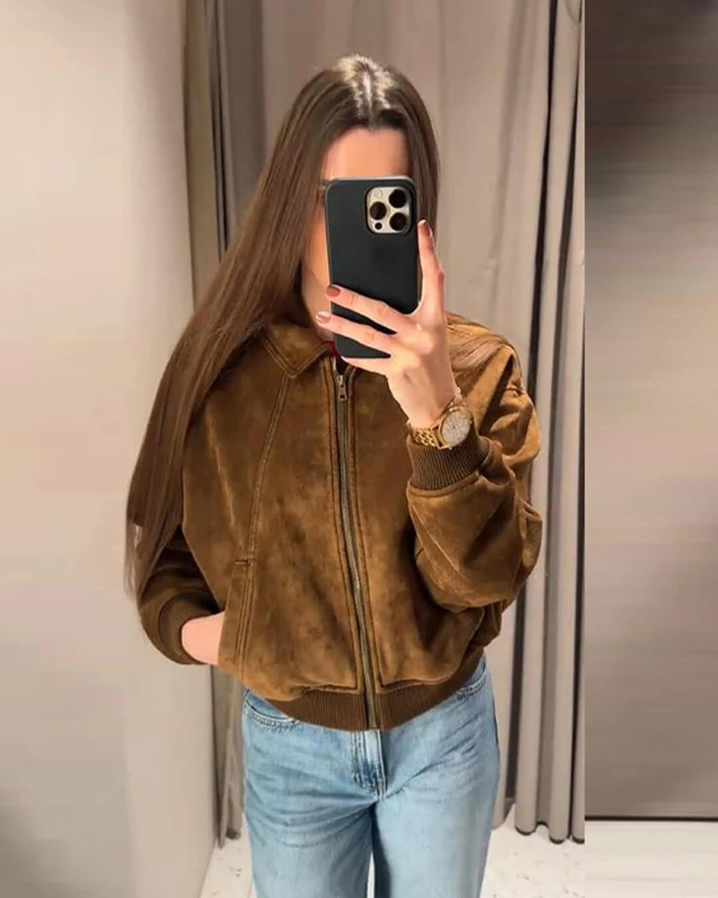 Chaqueta Heather de ante sintético