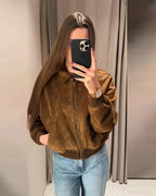 Chaqueta Heather de ante sintético