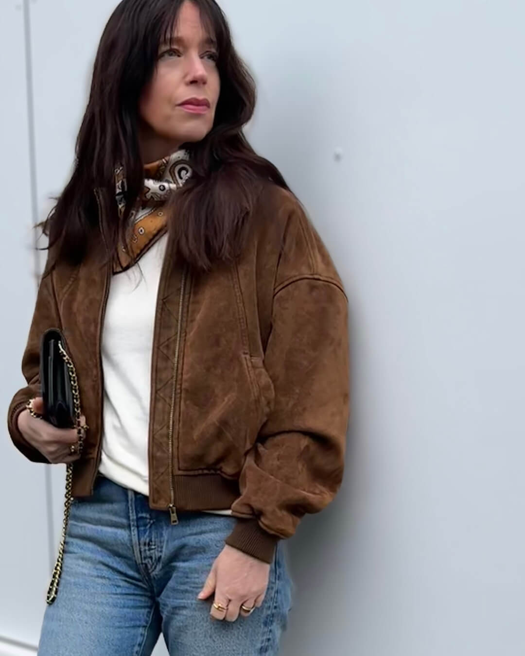 Chaqueta Heather de ante sintético