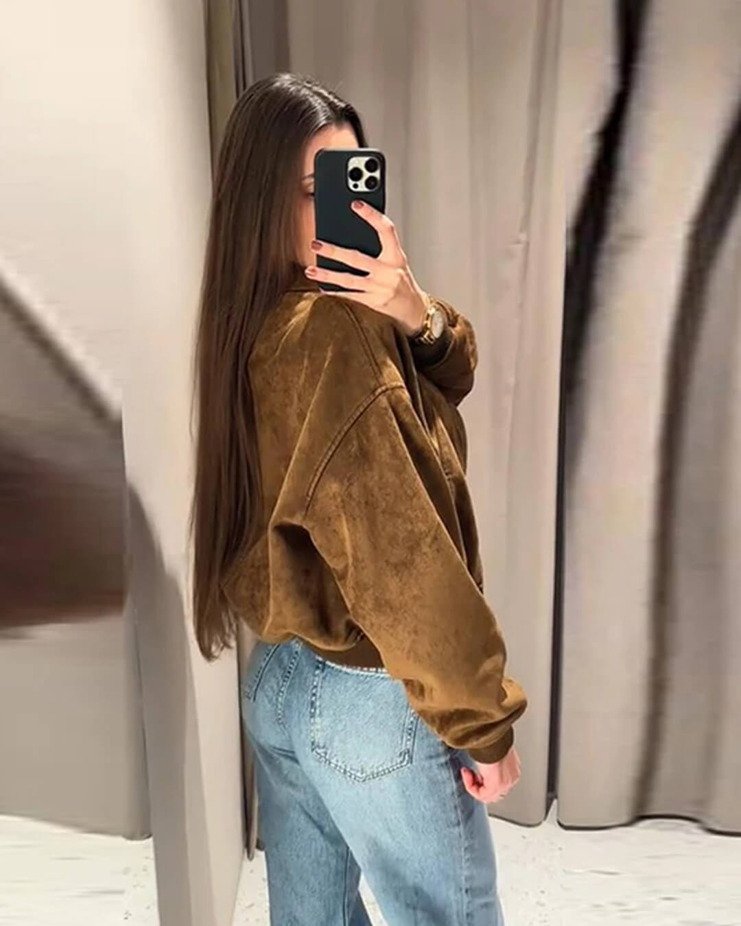 Chaqueta Heather de ante sintético