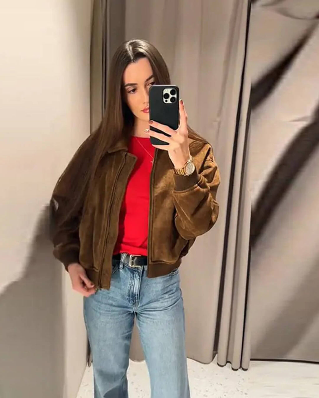 Chaqueta Heather de ante sintético