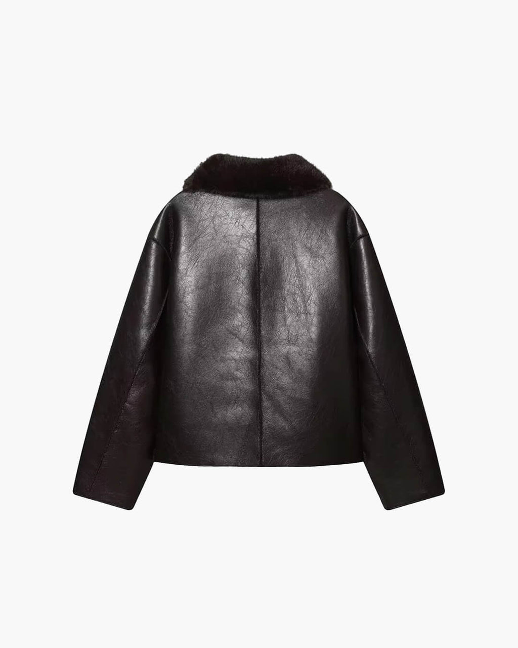 Chaqueta de cuero sintético reversible con piel sintética Joana
