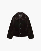 Chaqueta de cuero sintético reversible con piel sintética Joana