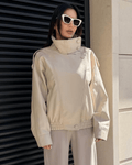 Chaqueta de Imitación Cuero con Cremallera Asimétrica Joyce