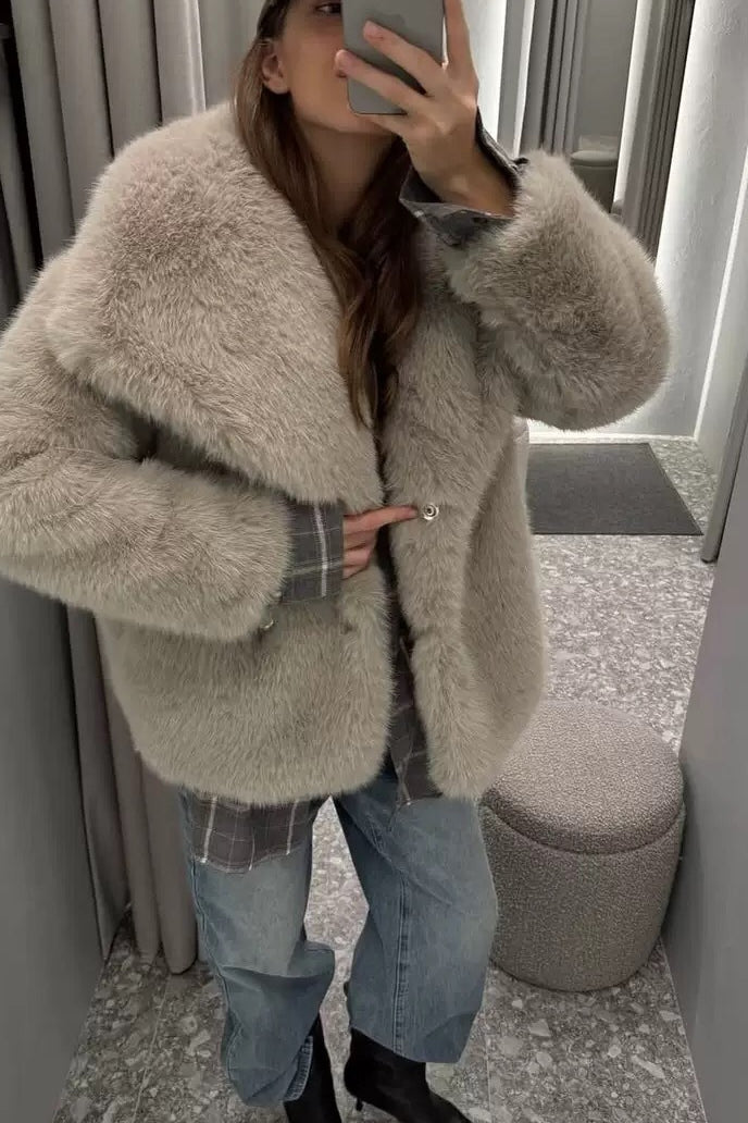 Chaqueta de piel sintética Krista
