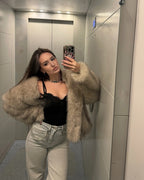 Chaqueta de piel sintética Krista