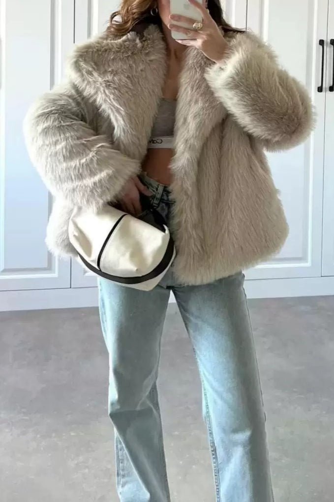 Chaqueta de piel sintética Krista