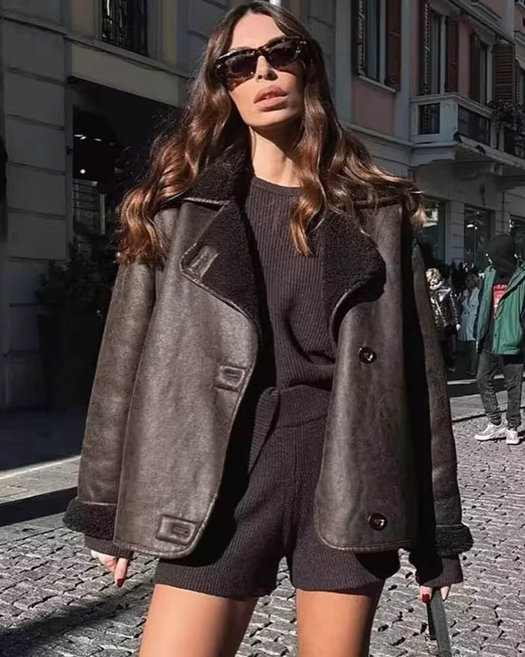 Chaqueta de piel sintética Laila