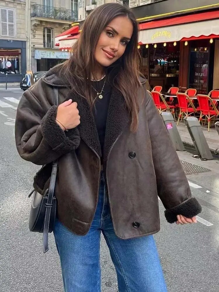 Chaqueta de piel sintética Laila