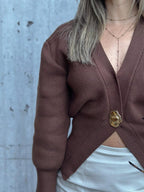 OCÉANE | Cárdigan de punto tipo chaqueta