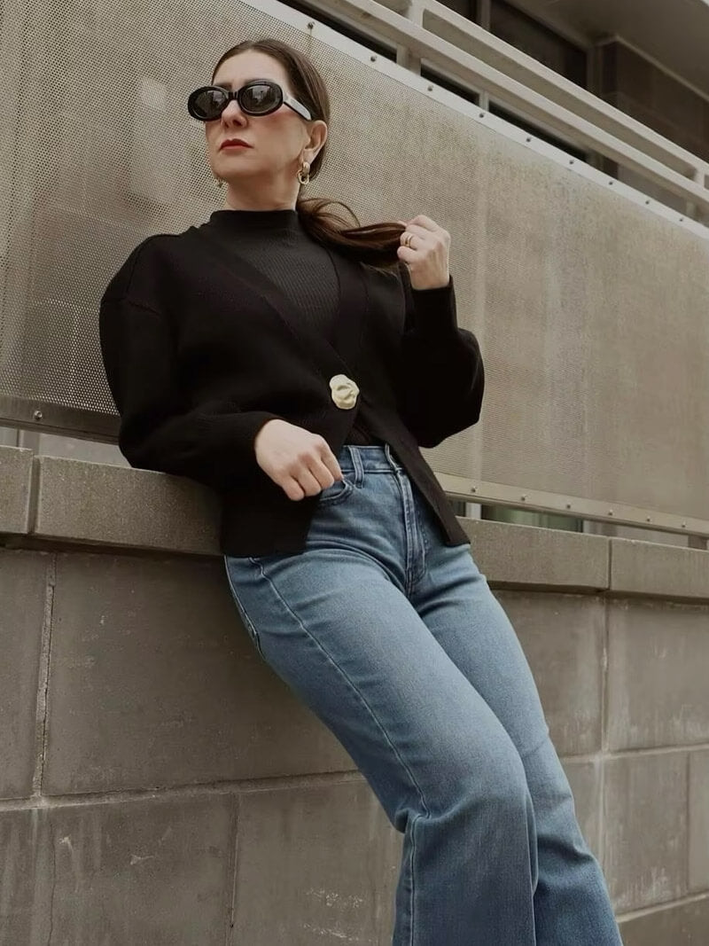 OCÉANE | Cárdigan de punto tipo chaqueta