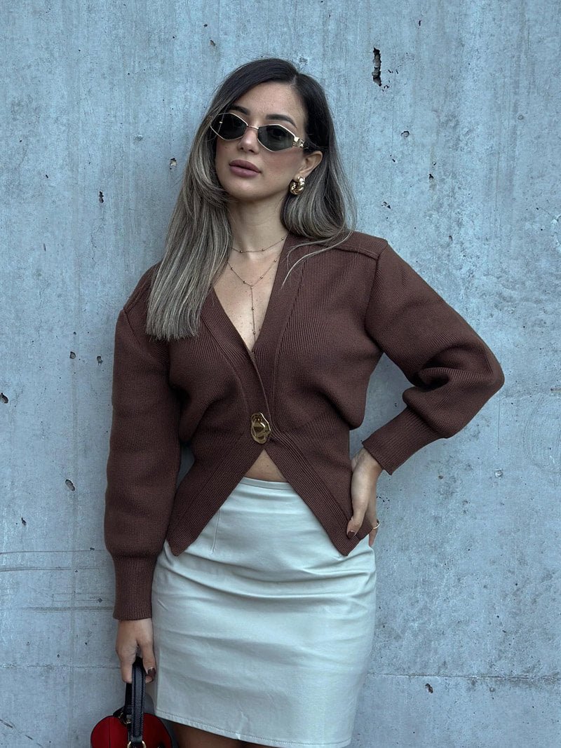 OCÉANE | Cárdigan de punto tipo chaqueta