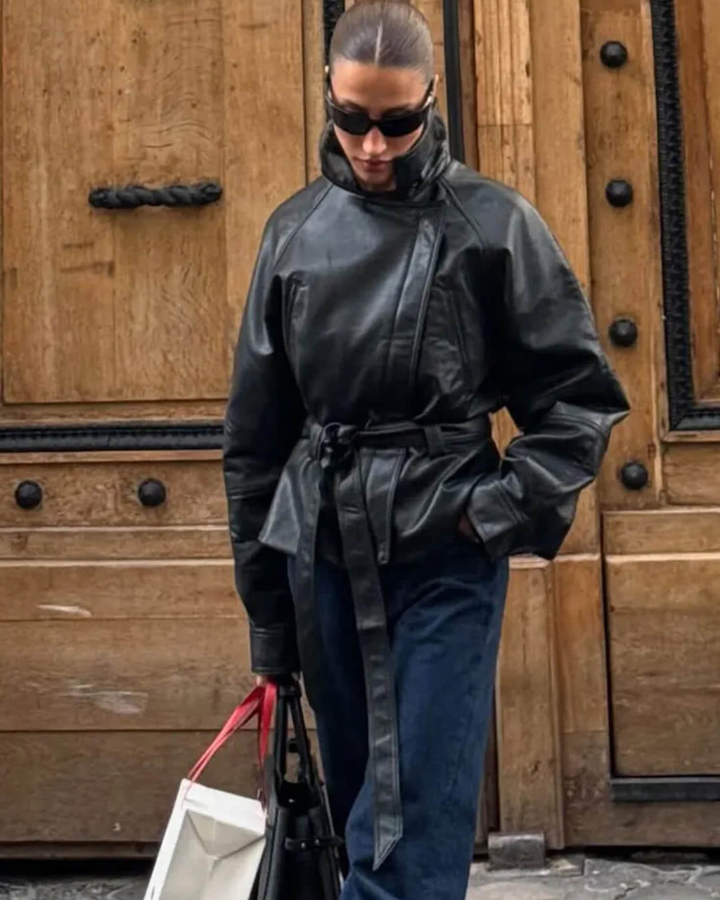 Chaqueta biker Maggie de polipiel