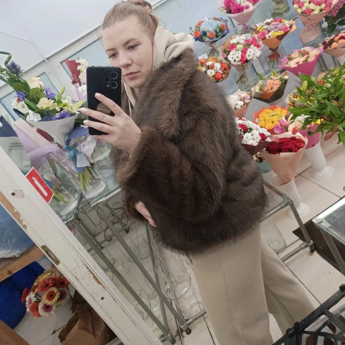 Chaqueta de piel sintética Mandy