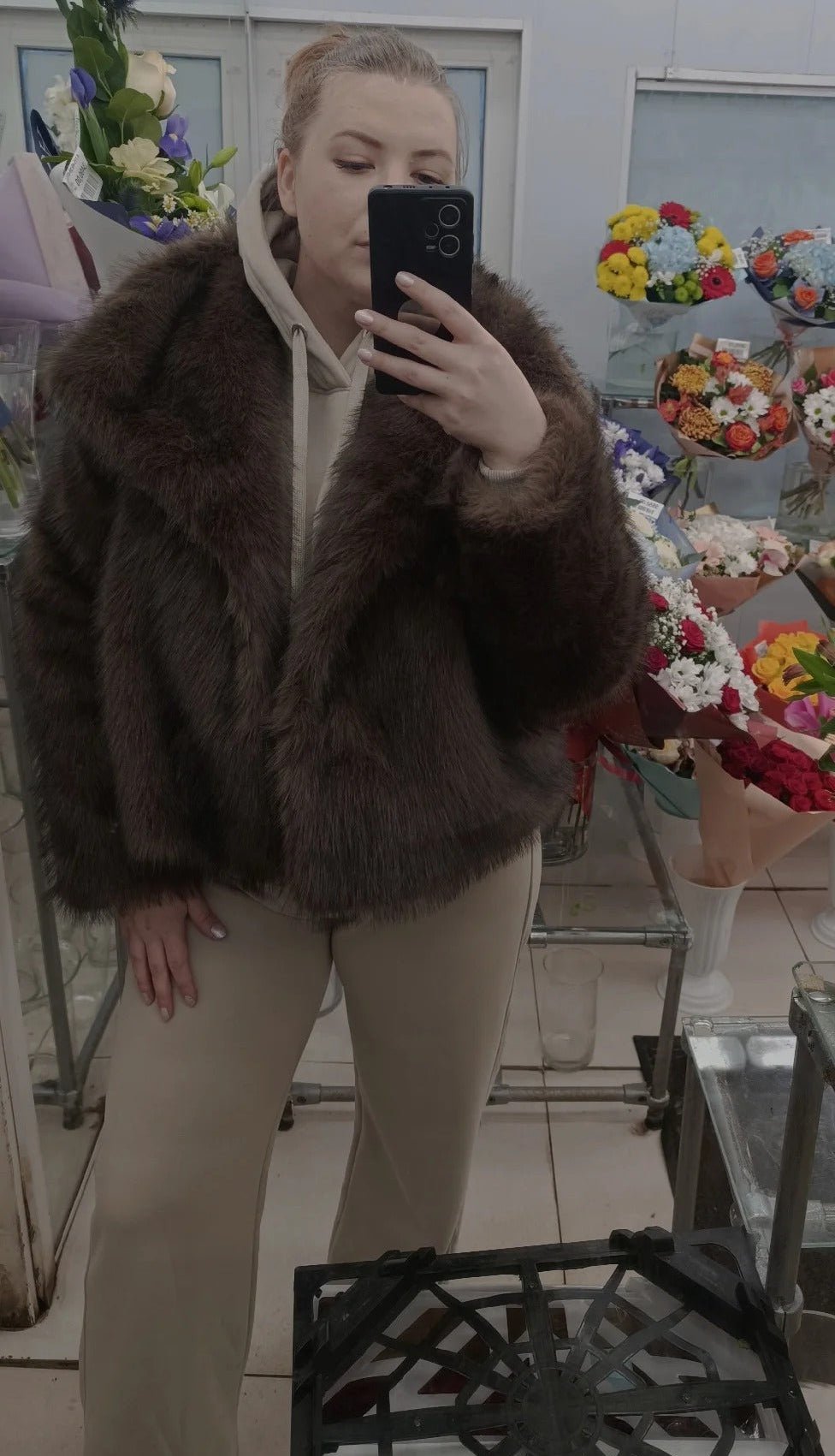 Chaqueta de piel sintética Mandy