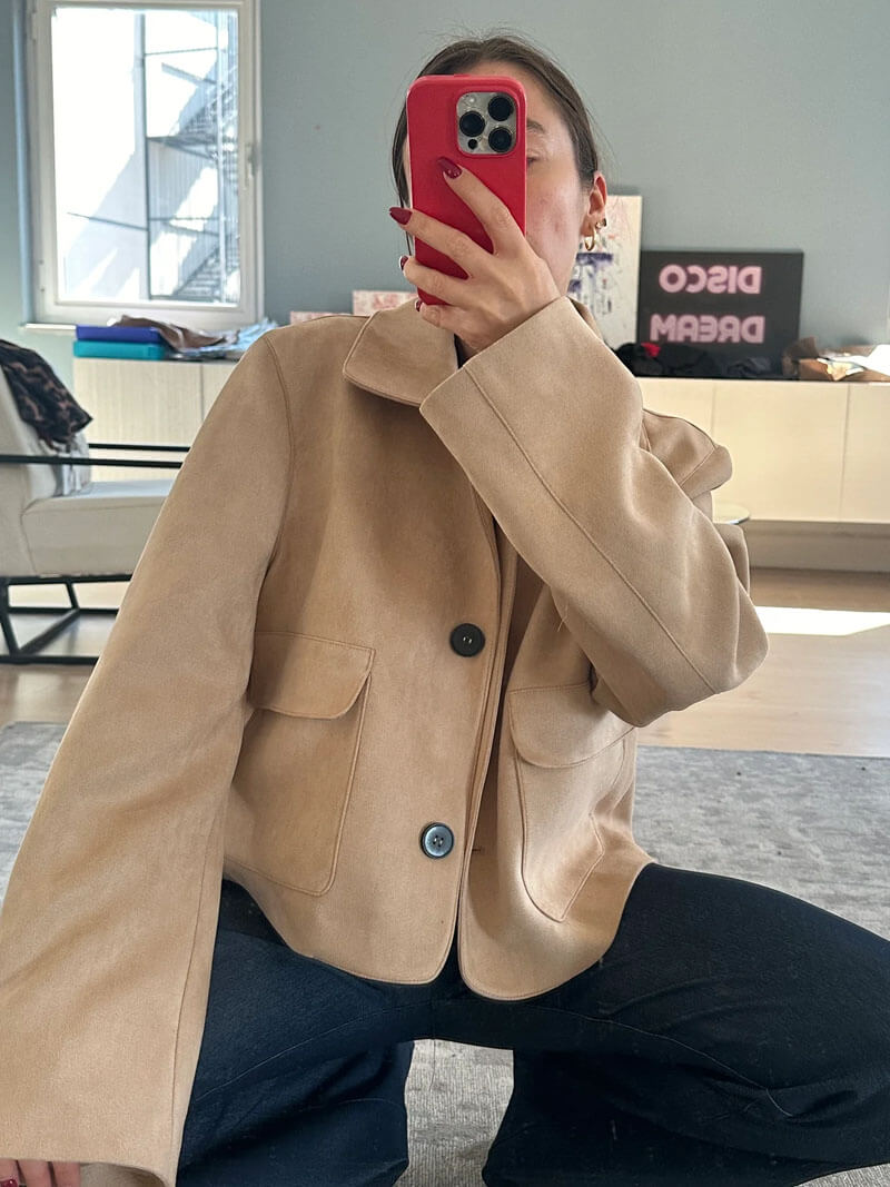 Chaqueta de ante sintético Marissa