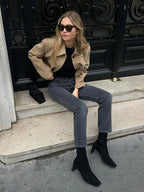 Chaqueta de ante sintético Marissa