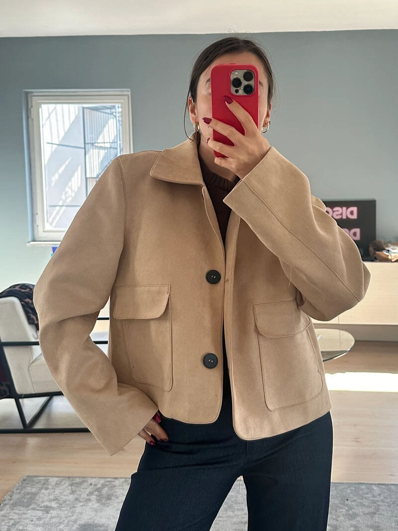 Chaqueta de ante sintético Marissa
