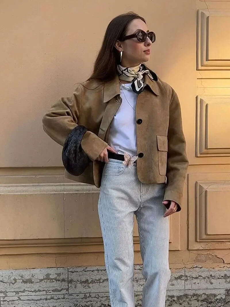 Chaqueta de ante sintético Marissa