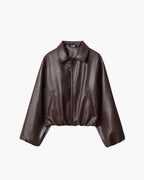 Chaqueta Marivic de polipiel con cremallera