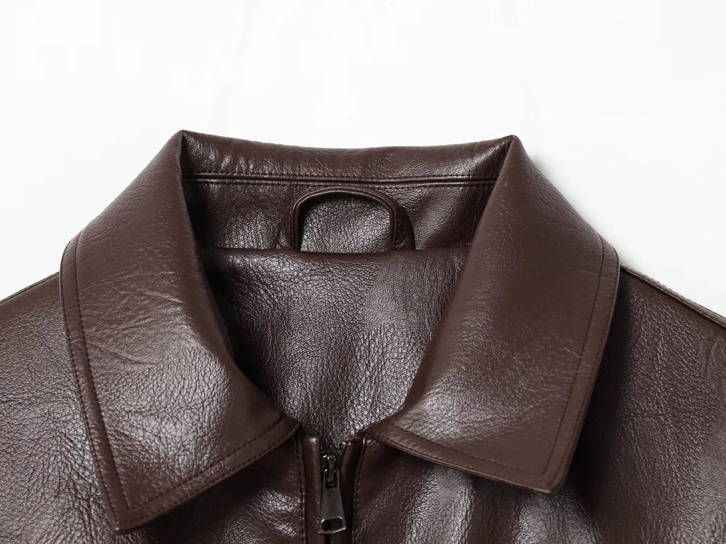 Chaqueta Marivic de polipiel con cremallera
