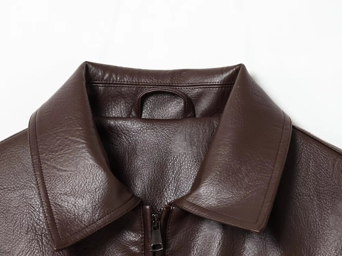 Chaqueta Marivic de polipiel con cremallera