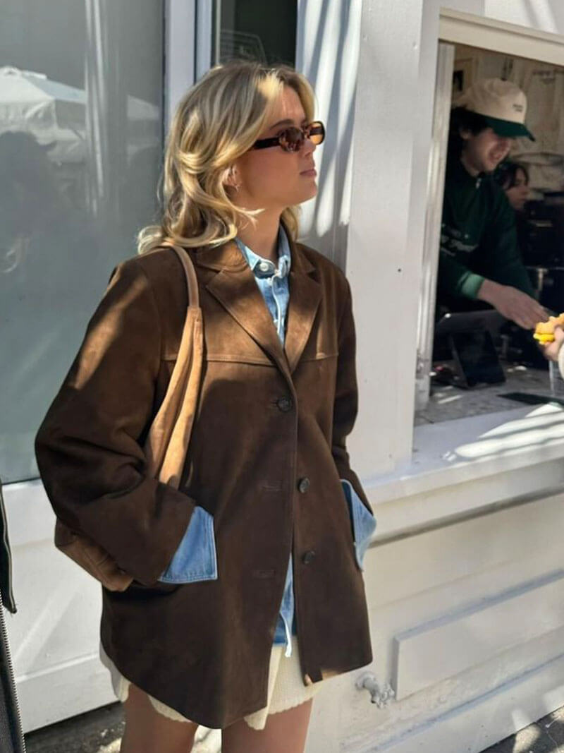 Chaqueta Matilda de ante sintético