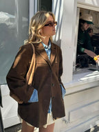 Chaqueta Matilda de ante sintético