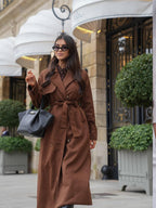 Gabardina Molly de ante sintético