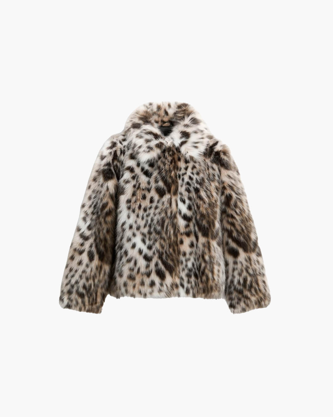 Abrigo de piel sintética de leopardo Nora