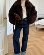Chaqueta Teddy de Piel Sintética Porsha