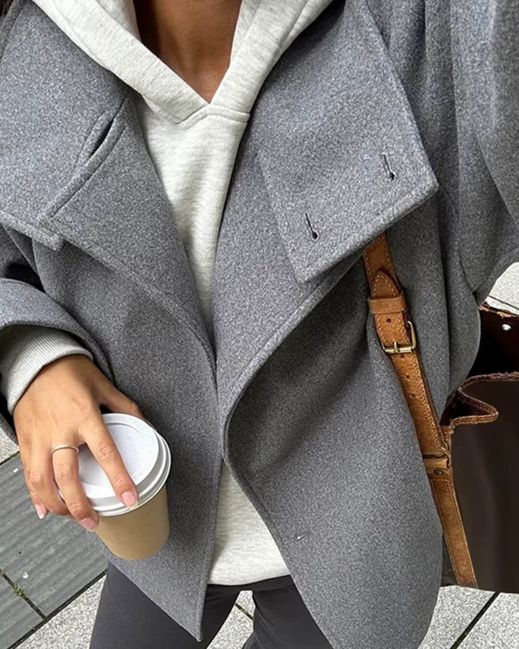 Chaqueta elegante Rosalia con cuello alto