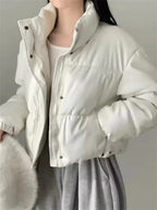 Chaqueta acolchada de piel sintética Samantha