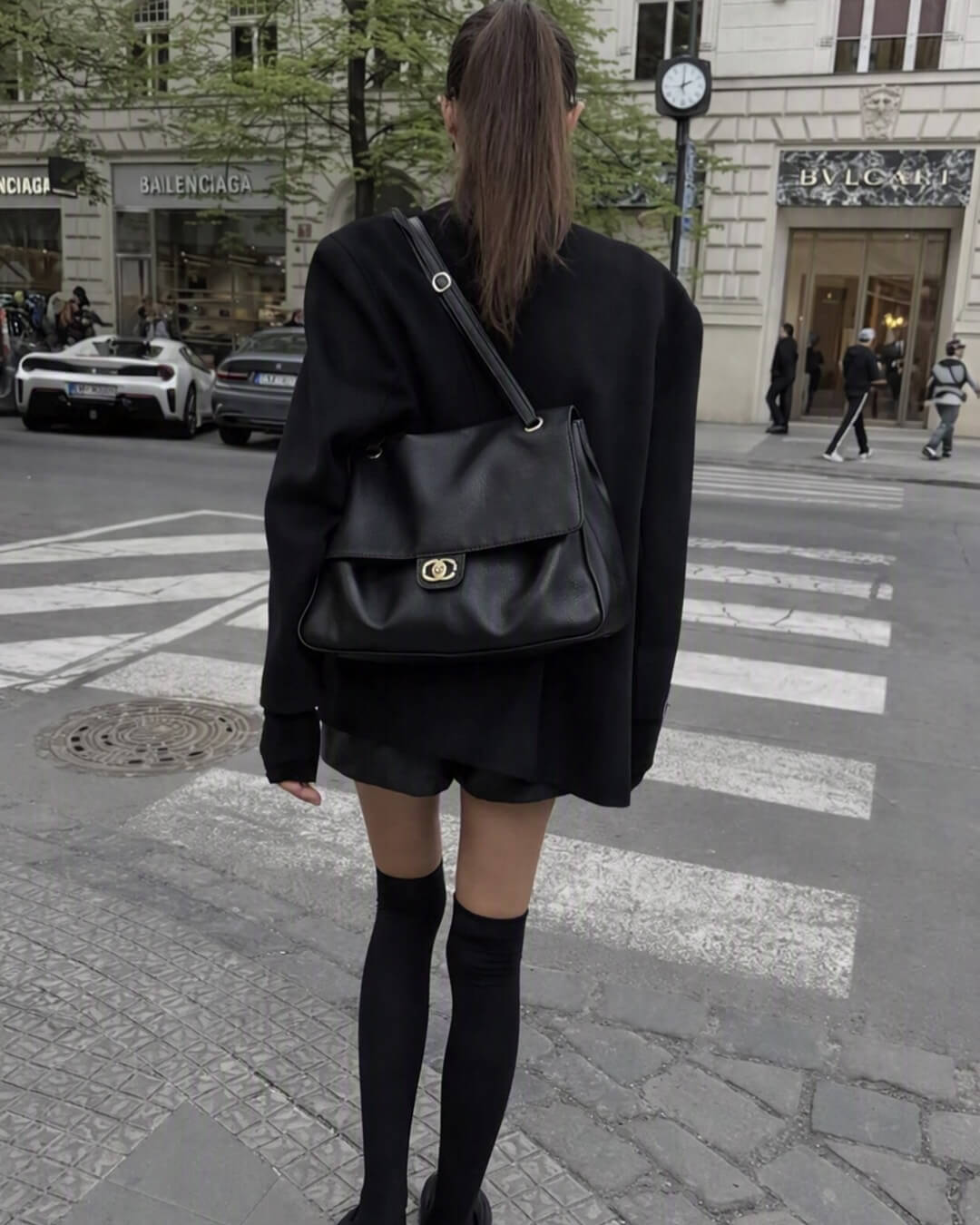 Bolso de solapa Josie con hebilla