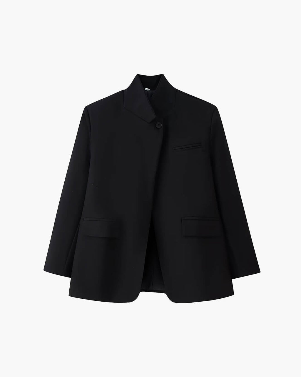 Blazer Katie de cuadros con cuello alto