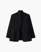 Blazer Katie de cuadros con cuello alto