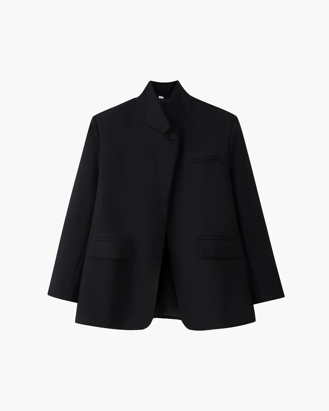 Blazer Katie de cuadros con cuello alto
