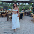 Conjunto Keila de bralette y falda maxi