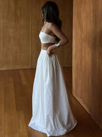 Conjunto de dos piezas en punto a rayas Olivia